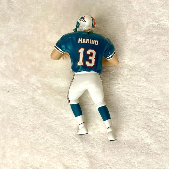 Hallmark Keepsake Dan Marino Christmas Ornament 1999 Miami Dolphins Blue White - Picture 2 of 7